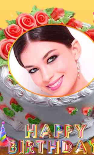Name Photo on Birthday Cake – Love Frames Editor 4