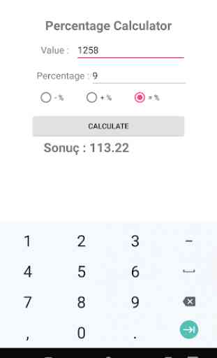 Percentage Calculator 1