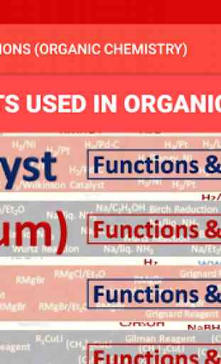 REAGENTS AND THEIR FUNCTIONS ORGANIC CHEMISTRYFree 1