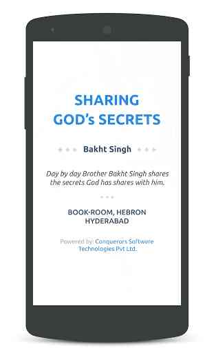 Sharing God's Secrets 1