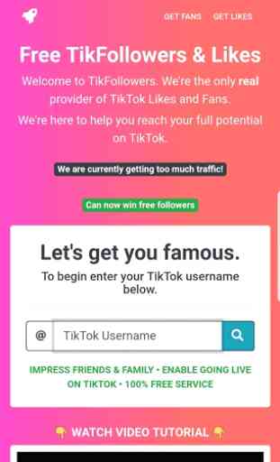 TikFame: Free Followers & Likes 1