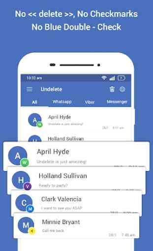 Undelete - Reveal deleted social apps messages 1