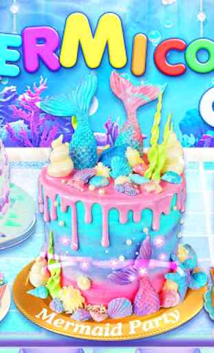 Unicorn Chef: Mermaid Cooking Games for Girls 1