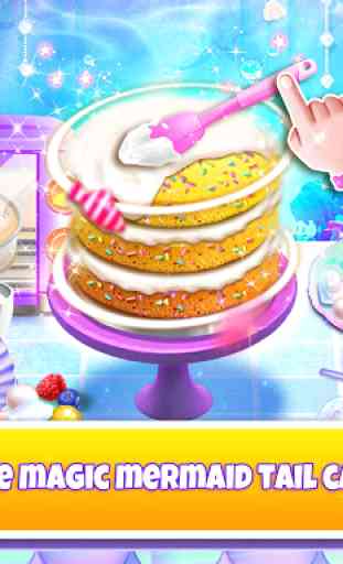 Unicorn Chef: Mermaid Cooking Games for Girls 2