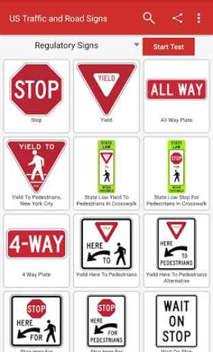 US Traffic and Road Signs 1