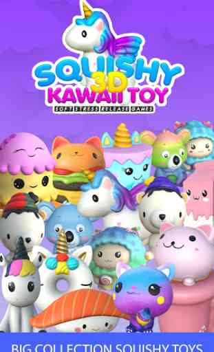 3D Squishy toys kawaii soft stress release games 3