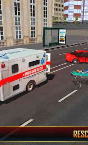 Ambulance Rescue Driving 2019-City Emergency Duty 4
