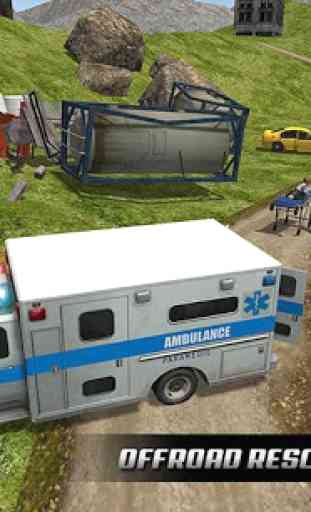 Ambulance rescue simulator 2017 - 911 city driving 3