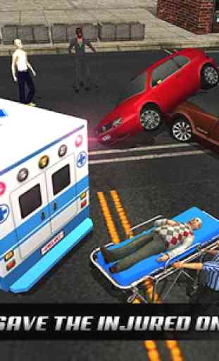 Ambulance rescue simulator 2017 - 911 city driving 4