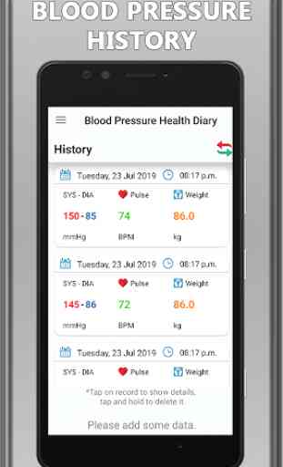 Blood Pressure Check Diary: BP Info 2