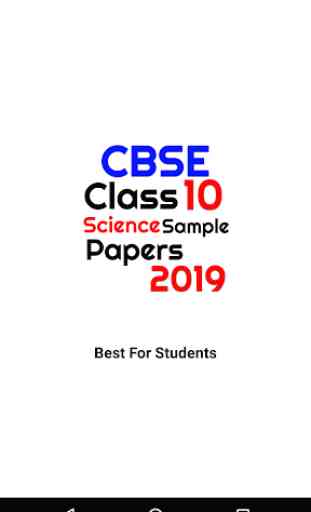 CBSE Class 10 Science Sample Papers 2019 1