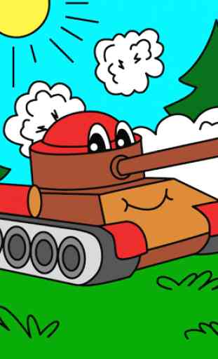 Coloring pages for children : transport 1