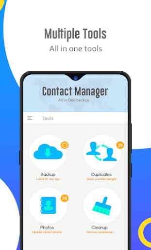 Contact manager: Backup, sync, restore & merge 2