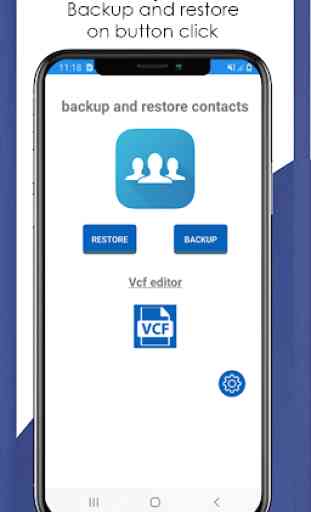 Contacts backup and restore 1