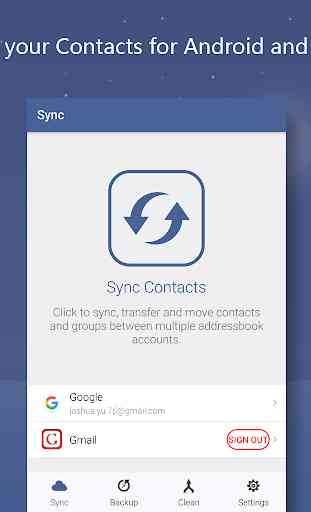 Contacts Sync, Transfer & Move 1