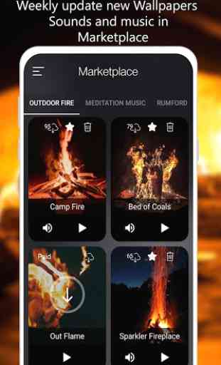 Crackling Fire Sounds: Relaxing Fireplace HD 3