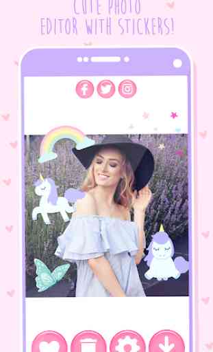 Cute Photo Editor with Stickers 3