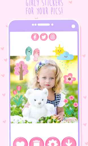 Cute Photo Editor with Stickers 4