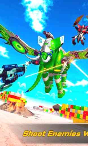 Flying Elephant Robot Transform: Flying Robot War 1