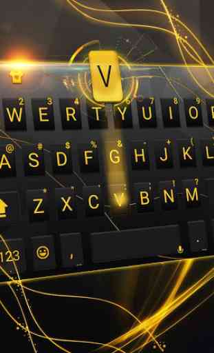 Gold Black Luxury Keyboard Theme 1