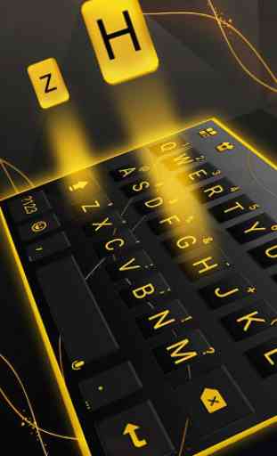 Gold Black Luxury Keyboard Theme 2