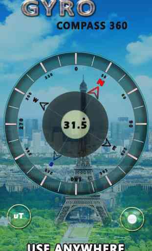 Gyro Compass App for Android: True North Direction 1