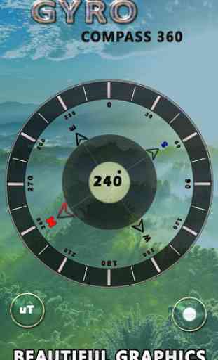 Gyro Compass App for Android: True North Direction 3