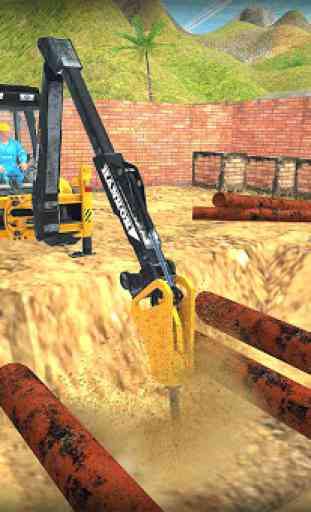 Heavy Excavator Crane - City Road Construction Sim 1