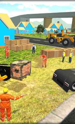 Heavy Excavator Crane - City Road Construction Sim 3