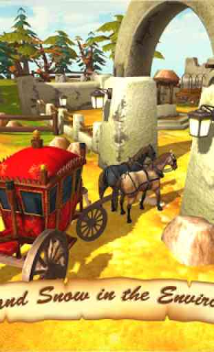 Horse Taxi City Transport: Horse Riding Games 3