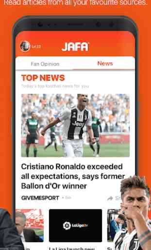 JAFA: Football Fan Opinion & Personalised News App 2