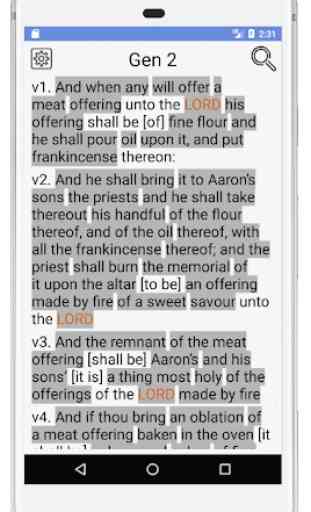 KJV Bible in-text Strong definition, No Ads & free 1