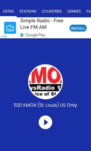 KMOX 1120 am radio St Louis 1