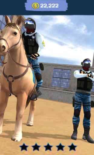 Mounted Police Horse 3D 2