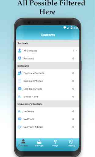 My Contacts Backup - Merge, Save, Restore & Share 1