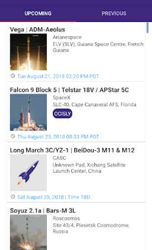 Next Spaceflight - Rocket Launch Schedule 1