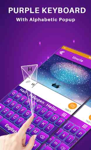 Purple English keyboard for android, Purple Themes 1