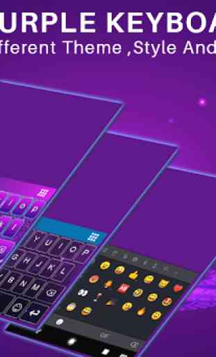 Purple English keyboard for android, Purple Themes 3