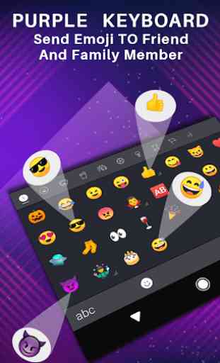 Purple English keyboard for android, Purple Themes 4