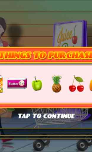 Shopping Game Kids Supermarket - Shopping List 3