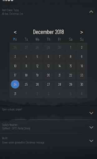 SimpleCal - calendar for Kustom 4