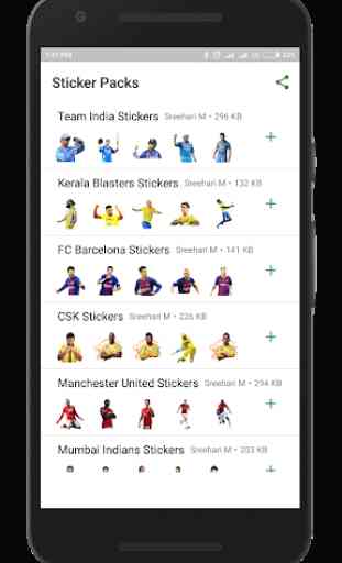 Sports Stickers - Cricket and Football Stickers 1