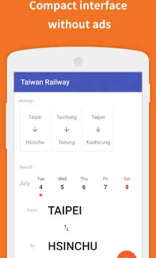 Taiwan Railway - adless train schedules 1
