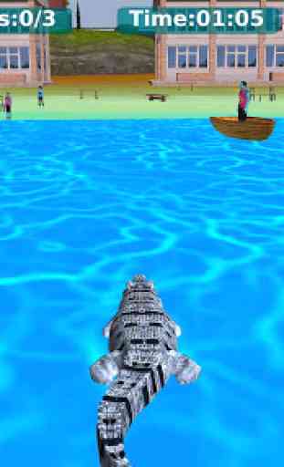 Wild Hungry Crocodile Attack : Water Attack Games 2
