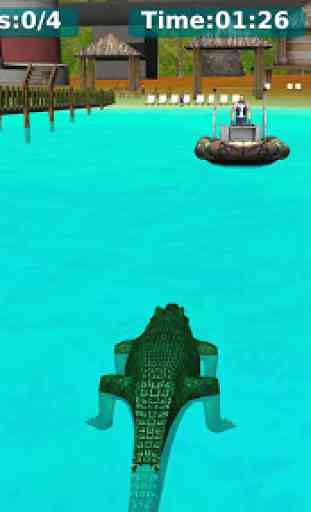 Wild Hungry Crocodile Attack : Water Attack Games 3