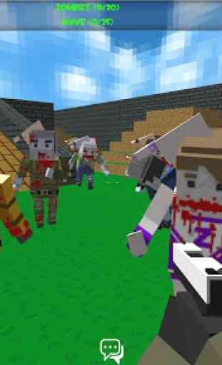 Blocky shooting war game: combat cubic arena 1