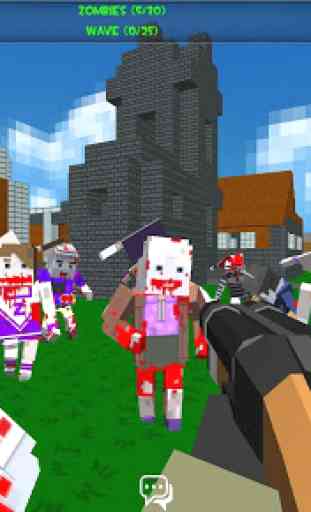 Blocky shooting war game: combat cubic arena 3