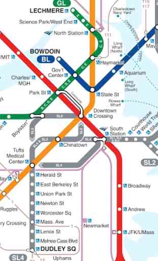 Boston/MA metro map - MBTA 1