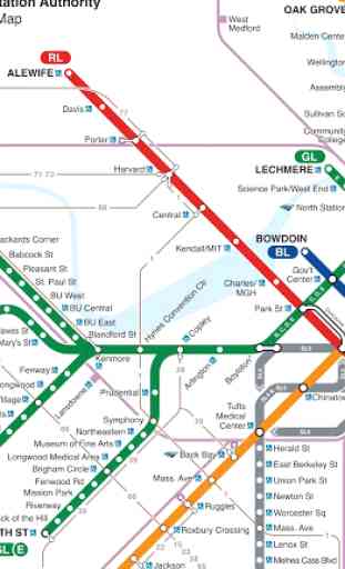Boston/MA metro map - MBTA 2