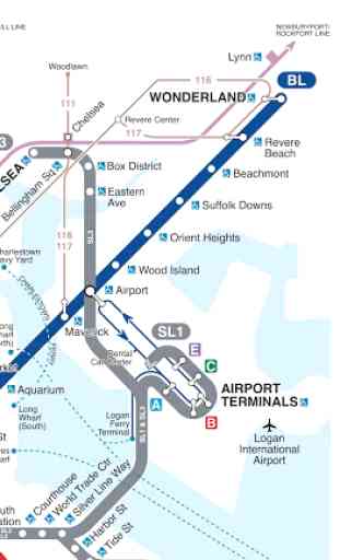 Boston/MA metro map - MBTA 3